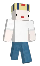 seashell peach and white Minecraft skin — Classic model