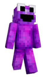 black and purple heart Minecraft skin — Slim model — first worn by GuyWithTheNameJo