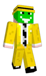 school bus yellow and your pink Minecraft skin — Classic model