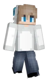 white and porcelain Minecraft skin — Classic model