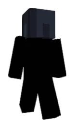 steel gray and ebony clay Minecraft skin — Classic model — first worn by action36