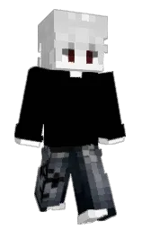 black and mercury Minecraft skin — Slim model — first worn by Wenixxzl