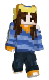 deep oak and azure Minecraft skin — Slim model