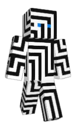 cod gray and white Minecraft skin — Classic model — first worn by Moritzwerke