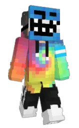 white and cod gray Minecraft skin — Slim model — first worn by SrWindows