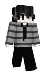cod gray and dusty gray Minecraft skin — Slim model — first worn by Thibard