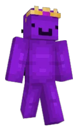 purple heart and seance Minecraft skin — Slim model