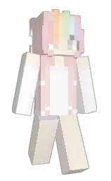 cuttisie's Minecraft skin wearing the Aurora cape