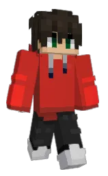 tall poppy and burnt umber Minecraft skin — Slim model