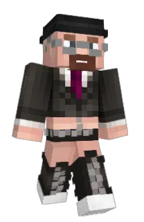 Front of Antisimp's skin