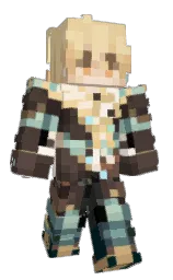 taupe and chalky Minecraft skin — Slim model — first worn by MDRAether