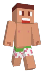 tumbleweed and white Minecraft skin — Classic model