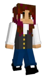 midnight blue and white Minecraft skin — Slim model — first worn by mHamster5