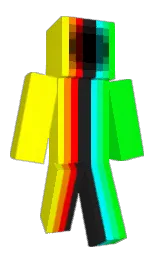 yellow and green Minecraft skin — Classic model