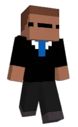 black and cod gray Minecraft skin — Classic model