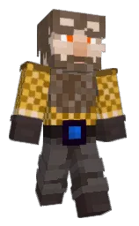 woody brown and emperor Minecraft skin — Classic model — first worn by Farostoli
