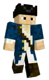 mine shaft and white Minecraft skin — Classic model — first worn by mineuteman657