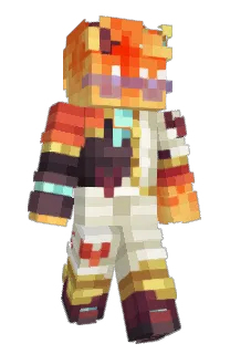 Front of Teprax's skin