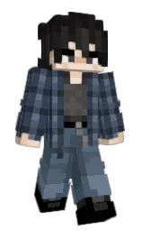 oxford blue and cod gray Minecraft skin — Slim model
