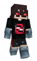 woodsmoke and slate gray Minecraft skin — Slim model — first worn by GRAFEAT