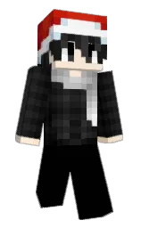 black and cod gray Minecraft skin — Classic model