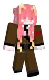 punga and black Minecraft skin — Slim model