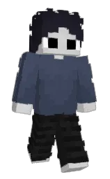 oxford blue and steel gray Minecraft skin — Slim model