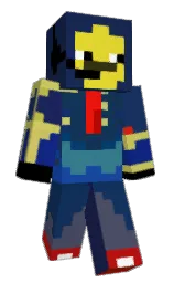 blue zodiac and black Minecraft skin — Classic model