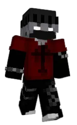 black and temptress Minecraft skin — Classic model — first worn by khets