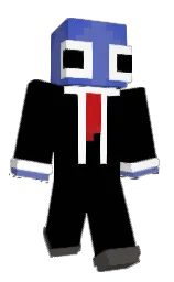 black and indigo Minecraft skin — Classic model