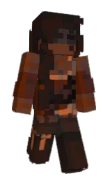 cocoa brown and eclipse Minecraft skin — Slim model — first worn by aslaniy
