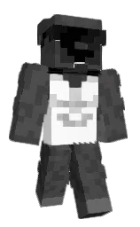 white and tundora Minecraft skin — Classic model