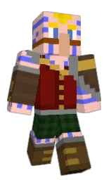 your pink and metallic bronze Minecraft skin — Classic model — first worn by Shiroiusagi34