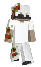 white and alabaster Minecraft skin — Slim model