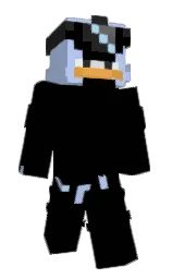black and perano Minecraft skin — Classic model — first worn by Clonn3x