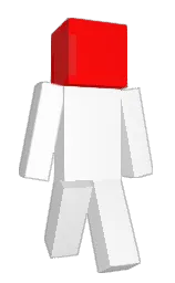 white and red Minecraft skin — Classic model — first worn by icecool265