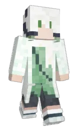 white and almond Minecraft skin — Slim model — first worn by GaleRoar