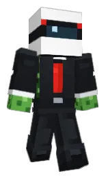 white and woodsmoke Minecraft skin — Classic model — first worn by Slalomed