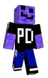 black and international klein blue Minecraft skin — Classic model