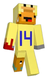 Tenqcity's Minecraft skin wearing the Migrator cape