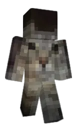 Goober_9000's Minecraft skin wearing the Menace cape