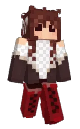ebb and cocoa brown Minecraft skin — Slim model — first worn by C3ASHIE