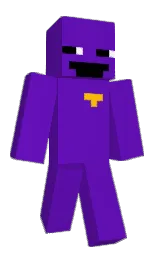 purple and black Minecraft skin — Slim model