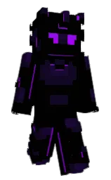 black and violet Minecraft skin — Slim model — first worn by Existere