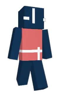 Front of PilotBlueBlack's skin