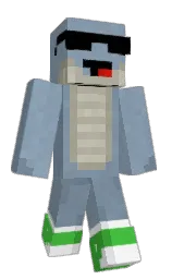 Tanfish's Minecraft skin wearing the Aurora cape