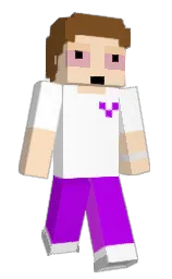 white and bull shot Minecraft skin — Slim model — first worn by Ma8t
