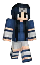 cloud burst and silver Minecraft skin — Classic model — first worn by Hxva_