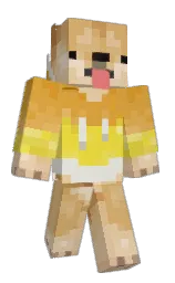 pinkchoco's Minecraft skin wearing the Pan cape
