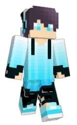 SaffronAir's Minecraft skin wearing the Aurora cape